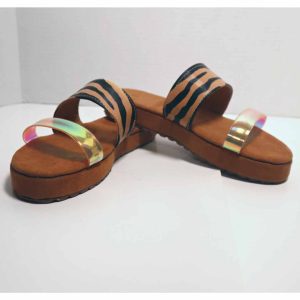 Sandalia Sueco Zebra Café